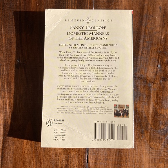 Domestic Manners of the Americans by Fanny Trollope. Paperback - Good Condition! - Picture 9 of 9